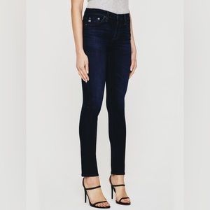 Ag Adriano Goldschmied Prima Mid-Rise Cigarette - Dark Blue - 26R